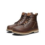 Men's San Jose 6 Waterproof 90° Heel Boot (Aluminum Toe) | Bison/Black