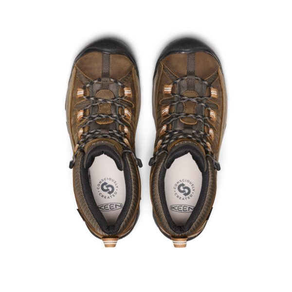 Men's Targhee II Mid Waterproof Hiking Boots | Black Olive/Chipmunk