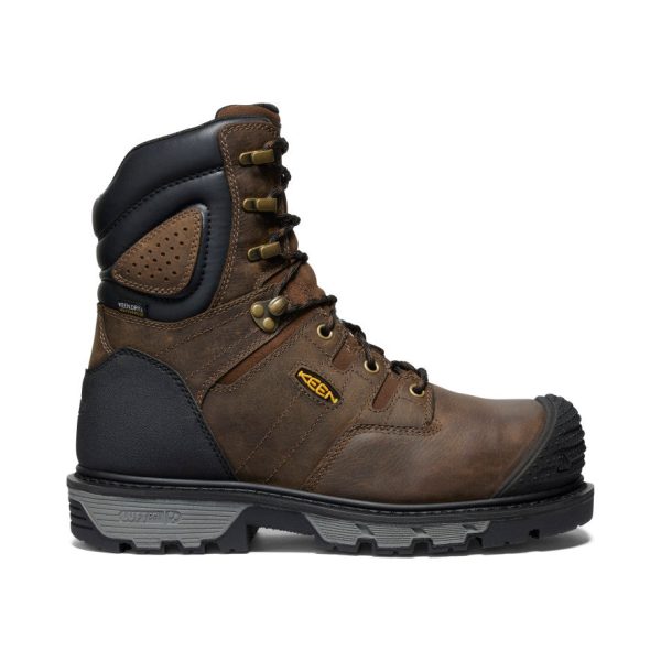 Men's CSA Camden 8 Waterproof Boot (Carbon Toe) | Dark Earth/Black