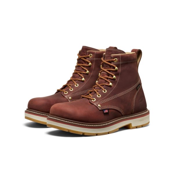 Men's Liberty 6 Waterproof 90° Heel Boot (Carbon Toe) | Bombay Brown/Gum