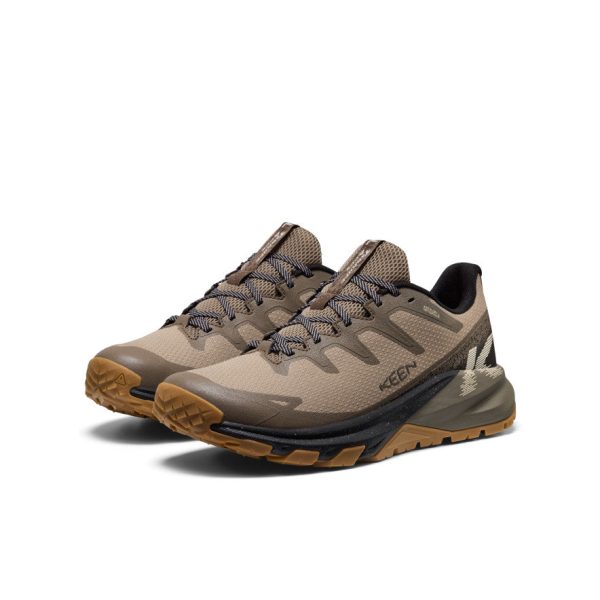 Men's Targhee Apex Wide Waterproof Hiking Shoe | Brindle/Canteen
