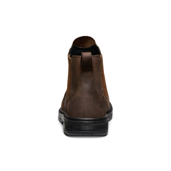 Women's San Jose Chelsea 90° Heel Boot (Aluminum Toe) | Cascade Brown/Black
