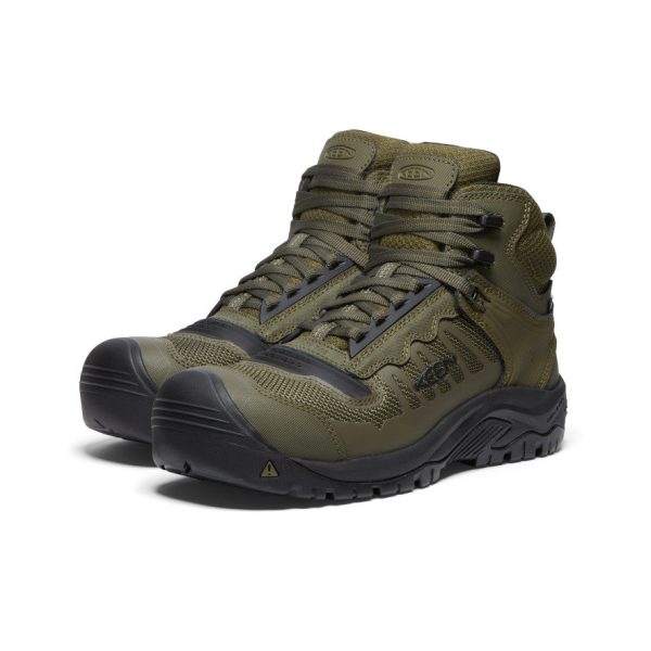 Men's Reno Mid Waterproof (Carbon Toe) | Dark Olive/Black