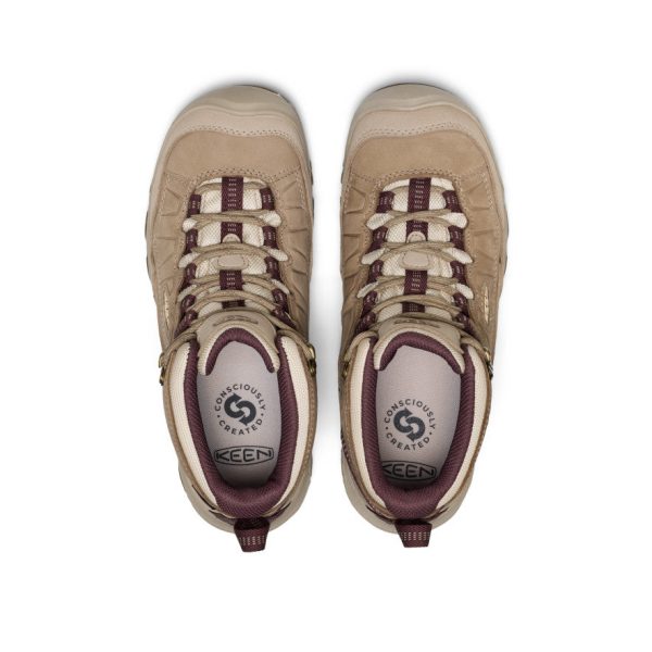 Women's Targhee IV Wide Waterproof Hiking Boot | Plaza Taupe/Huckleberry