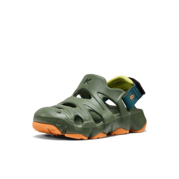 Toddlers' HyperFLT Clog | Bronze Green/Orange Peel