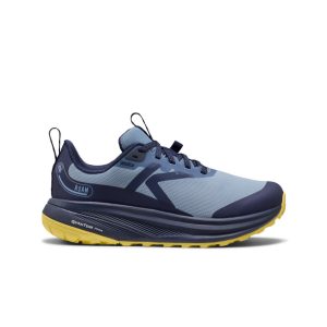Women's Roam Waterproof Trail Running Shoe  |  Faded Denim/Lemon Grass