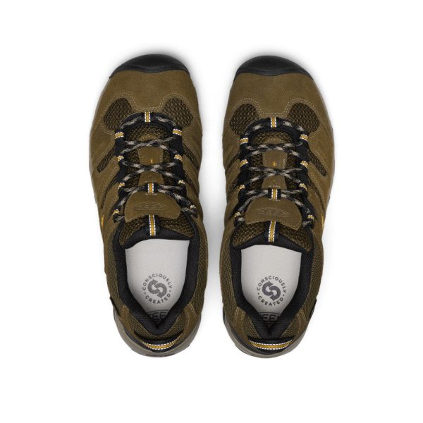 Men's Koven Waterproof Hiking Shoe | Dark Olive/Symphonic Sunset