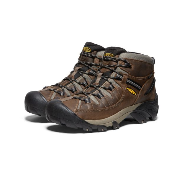 Men's Targhee II Mid Waterproof Hiking Boots | Shitake/Brindle