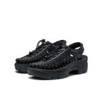 All Gender UNEEK PLT Sneaker | Black Smooth Lea