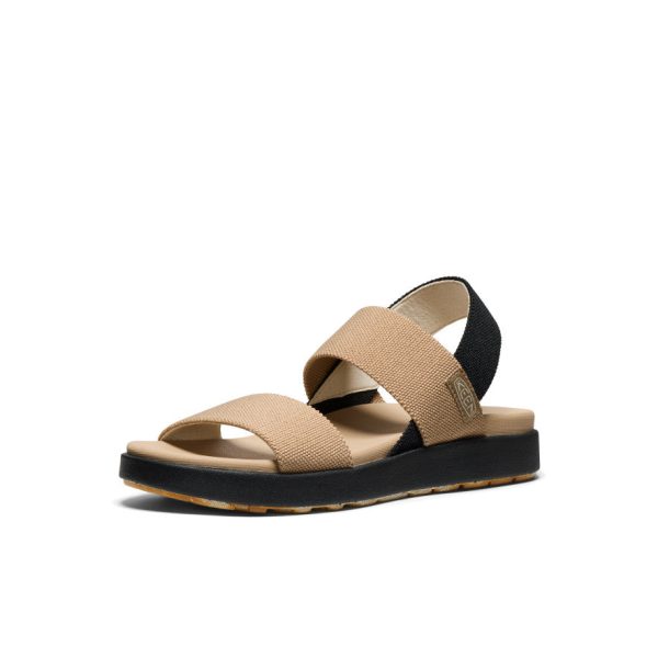 Women's Elle Backstrap Sandal Wide | Cornstalk/Black