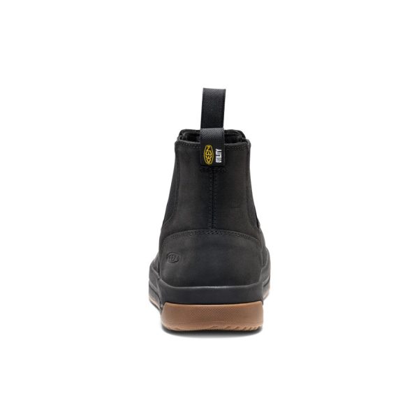 Men's Gibson Chelsea Work Boot (Carbon Toe) | Black/Gum