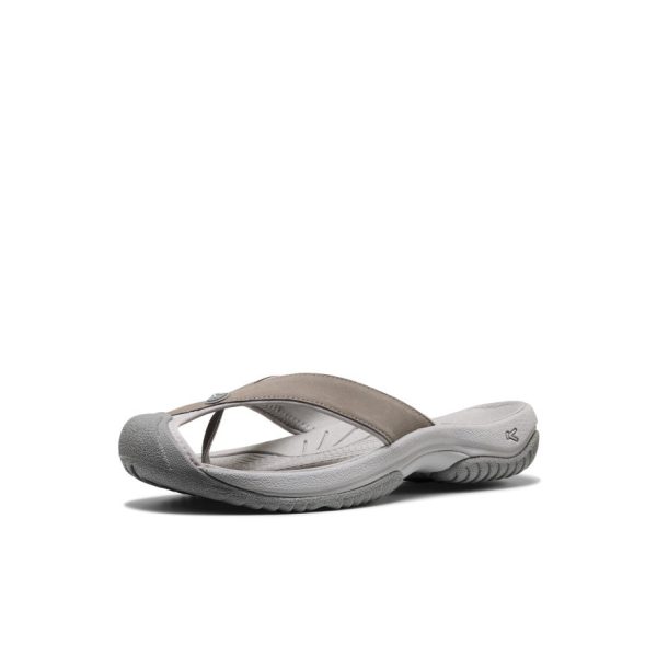 Men's Waimea Leather Flip-Flop | Monochrome/Steel Grey