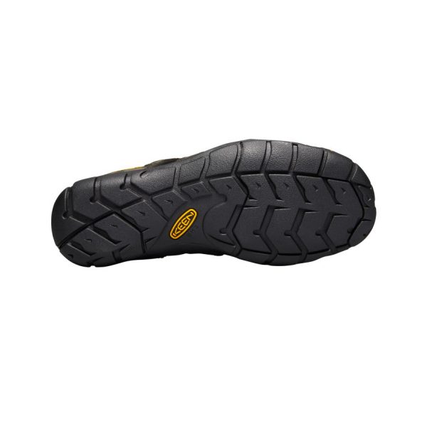 Men's Clearwater CNX Leather Sandal | Magnet/Black