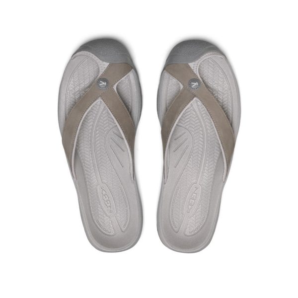 Men's Waimea Leather Flip-Flop | Monochrome/Steel Grey