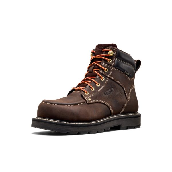 Men's Cincinnati 6 Waterproof 90° Heel Boot (Carbon Toe) | Coffee Bean/Black