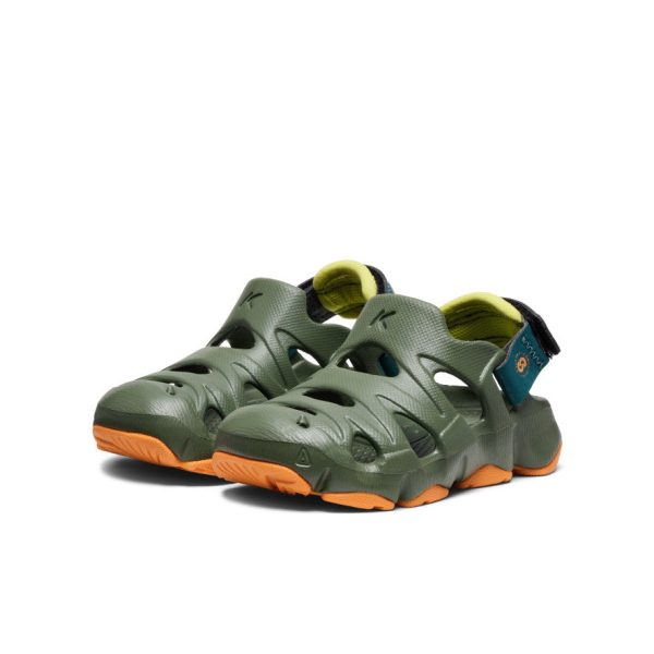 Toddlers' HyperFLT Clog | Bronze Green/Orange Peel