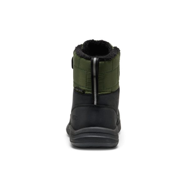 Little Kids' Kanibou Waterproof Winter Boot | Black/Bronze Green