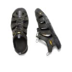 Men's Clearwater CNX Leather Sandal | Magnet/Black