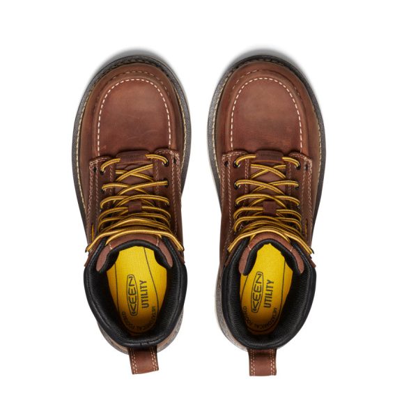 Men's Cincinnati 6 Waterproof 90?? Heel Boot (Carbon Toe)  |  Tuscan Red/Sandshell